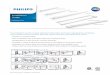 Certificate of Compliance - Philips...- Note: Verify the fluorescent tube type is listed on the label of Philips InstantFit LED T8 lamp. 4-5. Install the Philips InstantFit LED T8