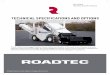 Technical SpecificaTionS and opTionS - RoadtecTechnical SpecificaTionS and opTionS SB-2500e Material Transfer Vehicle The SB-2500e Shuttle Buggy® Material Transfer Vehicle from Roadtec