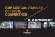 RMB MORGAN STANLEY OFF PISTE CONFERENCE...Effective production capacity estimated at 16,8 mtpa South African cement demand analysis Source: Econometrix (Pty) Ltd Quarterly cement outlook