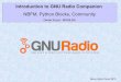 NBFM, Python Blocks, Community Intro to GRC.pdf• We need to tell GNU Radio how many samples we’ve produced –In this case we’ve used all the input to make the same number of