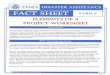 DISASTER ASSISTANCE FACT SHEET DAP9580.5 ELEMENTS OF A PROJECT WORKSHEET Documentation for the PW should be compiled in the following order: 1. 2. 3. Project Worksheet Cover — FEMA