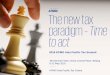 The new tax paradigm – Time to act · The new tax paradigm – Time to act 2016 KPMG Asia Pacific Tax Summit JW Marriott Hotel, China Central Place, Beijing 9-12 May 2016. KPMG