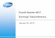 Fourth Quarter 2017 Earnings Teleconference...Fourth Quarter 2017 Earnings 5 CEO Perspectives Pfizer Innovative Health had another strong year with 8% operational revenue growth Ibrance,