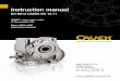 Instruction manual - CAVEX · Instruction manual BA 6612 CAVEX EN 12.11 CAVEX®-worm gear units of the models CD.. Sizes 100 to 630 Instruction manual CAVEX GmbH & Co. KG Tübinger