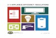 2016 Appliance Efficiency Regulations · i ABSTRACT The current Appliance Efficiency Regulations (California Code of Regulations, Title 20, Sections 1601 through 1609), dated January