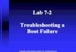 Lab 7-2 Troubleshooting a Boot Failureakali2/ET127/Lab7-2.pdf · Repairs the master boot record of the boot partition. FIXMBR [device-name] device—name Optional name that specifies