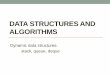 Data structures AND Algorithmsdma.vgtu.lt/DS/DS3.pdfStack The stack is a list-like structure in which elements may be inserted or removed from only one end i.e. Stack is a data structure