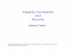 Integrity Constraints and Security cs5530/Lectures/constraints-triggers- Integrity Constraints (ICs)