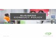 BUSINESS CONDUCT POLICY - seagate.com · Global Ethics Investigations Policy (Policy 2200) You may contact the Ethics Helpline at any time to speak up about issues such as: Theft,