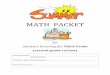 MATH PACKET - Montgomery County Public Schools...INTRODUCTION Welcome to the summer math packet for students entering Third Grade. The design of the activities is meant to support