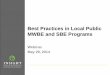 Best Practices in Local Public MWBE and SBE Programsww1.insightcced.org/uploads/.../Best-Practices-in-Local-Public-MWBE-and... · Best Practices in Local Public MWBE and SBE Programs