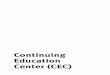 Continuing Education Center (CEC) · 2018-02-08 · Continuing Education Center (CEC) 603 Graduate Catalogue 2016–17 Culinary and Personal Nutrition Certificate Objective The objectives