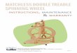Matchless double treadle spinning wheel - Schacht Spindle · Matchless double treadle spinning wheel instructions, maintenance & warranty 15 100 100 10 67 49 36 0 42 5 92 4 38 37