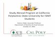 Study Abroad Program at California Polytechnic State ... · About San Luis Obispo & Cal Poly State University III. FSN Department at Cal Poly IV. FSN Program Requirements at Cal Poly