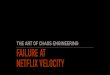 THE ART OF CHAOS ENGINEERING FAILURE AT NETFLIX VELOCITY · Cannot Connect to the Netflix Service. IMPACT LATENCY 0 % 0 Ms. IMPACT LATENCY 1 % 50 Ms. IMPACT LATENCY 50 % 50 Ms. 