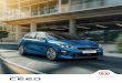 The new Kia...On the move, yet always connected. In the new Kia Ceed, technology is simply effortless. Select your destination via the seamless 8" touch screen with navigation system