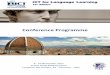 Conference Programme - Pixel · 2017-12-11 · Conference Programme 9 - 10 November 2017 Grand Hotel Mediterraneo Lungarno del Tempio, 44 – Florence ... Vocational Guidance in CLIL: