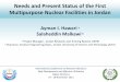 Needs and Present Status of the First Multipurpose Nuclear … · 2011-12-20 · International Conference on Research Reactors: Safe Management and Effective Utilization Rabat, Morocco