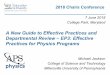 Michael Jackson- A New Guide to Effective …...2018 Chairs Conference 7 June 2018 College Park, Maryland A New Guide to Effective Practices and Departmental Review – EP3: Effective