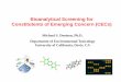 Bioanalytical Screening for Constitutents of Emerging ......Bioanalytical Screening for Constitutents of Emerging Concern (CECs) ENVIRONMENTAL SAMPLE EXTRACTION AND ... Avenue to Multiplex