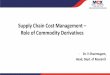 Supply Chain Cost Management Role of Commodity DerivativesMCX).pdf · 2019-11-23 · A FEW CHALLENGES IN SUPPLY CHAIN MANAGEMENT 2 Planning & risk mgmt. Cost control Stakeholder relationship