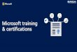 Amazon Web Services - Table of contents · 2020-03-02 · Azure training & certifications Role-based. Technical skillsrequired to perform a job. Expert. Apps & Infra Data & AI. Azure