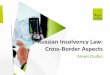 Russian Insolvency Law: Cross-Border Aspects 2016-11-16آ  â€¢ Bank's Insolvency Law: "Persons having