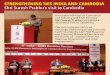 STRENGTHENING TIES INDIA AND CAMBODIA Shri Suresh …sureshprabhu.net/wp-content/uploads/2018/06/Strengthening-Ties-India-and-Cambodia.pdfSTRENGTHENING TIES INDIA AND CAMBODIA Shri