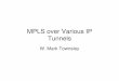 MPLS over Various IP Tunnels - archive.nanog.org · – Enabling MPLS applications across multiple, disparate MPLS networks – Enabling MPLS applications over a “Native IP” core