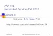 CSE 124 Networked Services Fall 2010 Lecture-8cseweb.ucsd.edu/classes/fa10/cse124/CSE-124-Fall2010-Lecture-8.pdf · pseudo code or code ideas (1-2 problem on TCP) 10/19/2010 CSE 124