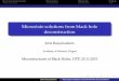 Microstate solutions from black hole deconstructionmicrostr_bh/data/raeymaekers.pdf · Black hole deconstruction Backreaction Holography Outlook based on J.R. and D. Van den Bleeken,