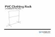 PVC Clothing Rack - FORMUFITtools when cutting PVC pipe. Be sure to read and understand the instructions that came with your power tools before using them. PVC cement is a noxious