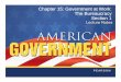 Chapter 15: Government at Work: The Bureaucracy Section 1 · 2018-09-11 · Chapter 15: Government at Work: The Bureaucracy Section 2. Chapter 15, Section 1 Copyright © Pearson Education,