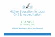 Higher Education in Israel CHE & Accreditation ECA VISITecahe.eu/assets/uploads/2020/02/Israel-HE-system-CHE-ECA-January-2020.pdf · ECA VISIT 20 January, 2020 Michal Neumann, Director-General