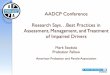 AADCP Conference Research Says…Best Practices in ... · AADCP Conference Research Says…Best Practices in Assessment, Management, and Treatment of Impaired Drivers Mark Stodola