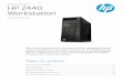 Technical white paper HP Z440 WorkstationTechnical white paper HP Z440 Workstation Expand your power Take your business to the next level of performance, expandability, and no compromise