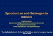 Opportunities and Challenges for Cellulosic Biofuels Madhu Khanna Department of Agricultural and Consumer