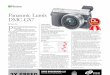 Panasonic Lumix DMC-GX7 · 2015-02-08 · Panasonic Lumix DMC-GX7 is quite simply the best value-for-money mirrorless camera you can get. trevtan@sph.com.sg Value for money Overall
