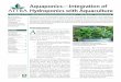 Aquaponics—Integration of Hydroponics with Aquaculture · Hydroponics with Aquaculture Aquaponics is a bio-integrated system that links recirculating aquaculture with hydroponic