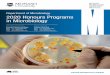Department of Microbiology 2020 Honours Programs in ... · 2020 Microbiology Honours Projects | 1 The Honours programs for both Bachelor of Biomedical Science (BBiomedSci) and Bachelor