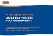 A GUIDE TO AN AUSPICE · 2014-09-26 · The case study is a fictional scenario and any resemblance to real persons, organisations or events is purely co-incidental. Auspice agreement