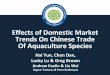 Effects of Domestic Market On Chinese Trade Of Aquaculture ... · Trends On Chinese Trade Of Aquaculture Species Hai Yun, Chen Dan, Lucky Lu & Greg Brown Andrew Kaelin& Liu Wei Ragnar