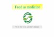 Food as medicine - Dr. Christopher Hobbs · Class / components Source Potential benefit 2. Polyphenols Anthocyanidins Fruits Nutralises free radicals, reduce risk of cancer; Inhibiting