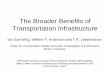 The Broader Benefits of Transportation Infrastructure · The Circular Flow of the Economy and the General Equilibrium Effects of Transportation Infrastructure Government Taxes Taxes