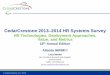 CedarCrestone 2013 2014 HR Systems Survey · HRMS replacement Upgrade of HRMS Upgrade vs. Replacements: Inflexion Point Reached IHRIM respondents 64% 45% 47% 41% 29% 35% 22% 13% 
