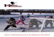 2017-2018 Rules & Regulations - Hockey Winnipeg · iv PRESIDENT’S MESSAGE On behalf of Hockey Winnipeg, welcome to the 2017/2018 hockey season. I would like to recognize the ongoing
