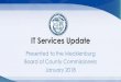 IT Services Update Board... · All County Email users will no longer be allowed to set up email rules to automatically forward their Mecklenburg County email to any other account