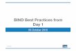 BIND Best Practices from Day 1 · © 2015 ISC The Question § What would you do if dropped into an existing organization to run their DNS?