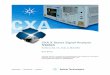 CXA X-Series Signal Analyzer N9000A · CXA X-Series Signal Analyzer N9000A 9 kHz to 3.0, 7.5, 13.6, or 26.5 GHz Data Sheet This data sheet is a summary of the specifications and conditions