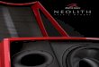 NEOLITH - MartinLogan · capacitors, toroidal transformers, and high-purity air-core and iron-core coils. This advanced crossover topology flawlessly preserves microscopic subtleties